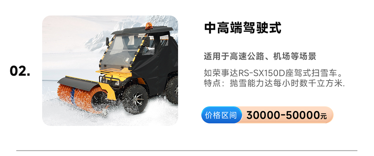 榮事達(dá)RS-SX150D座駕式掃雪車